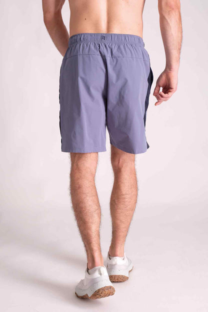 SPE0144 - Lightweight Water Resistant Side Mesh Active Short 7.0" - Ash Blue