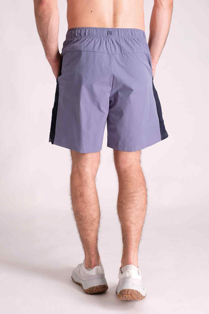 SPE0144 - Lightweight Water Resistant Side Mesh Active Short 7.0" - Ash Blue