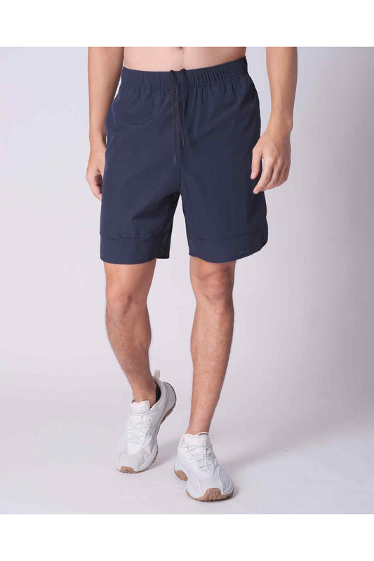 SPE0150 - Stretch Nylon Flex Workout Shorts 7" - Navy