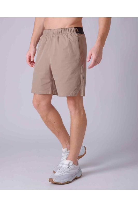 SPE0154 - Breathable Water Resistant Workout Shorts 7" - Khaki