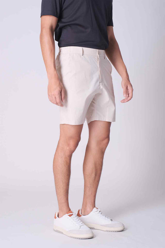 SPE0155 - Essential Water Resistant Classic Office Short 7" - Natural