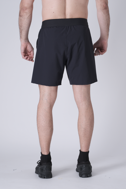 SPE0199 - Lightweight Stretch Nylon Linerless Workout Shorts 7" - Navy