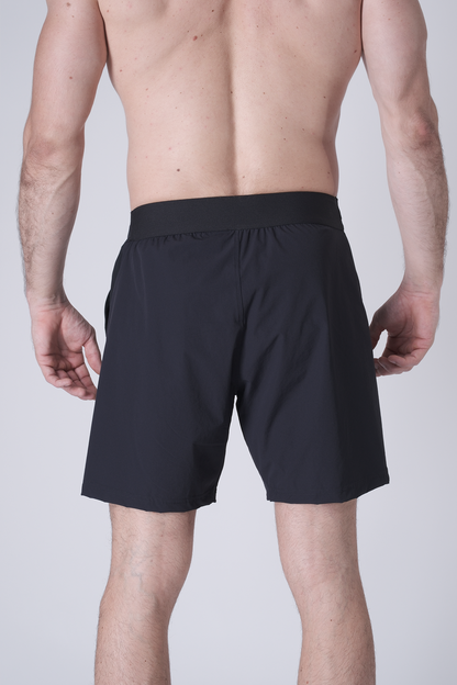 SPE0199 - Lightweight Stretch Nylon Linerless Workout Shorts 7" - Navy