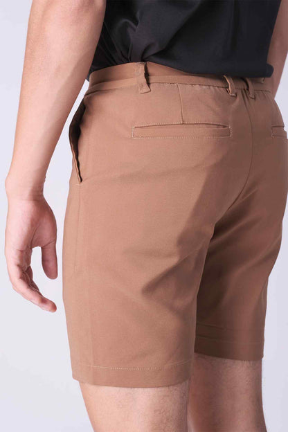 SPE0202 - Essential Stretch Cotton Twill Chino Short 7" - Brown