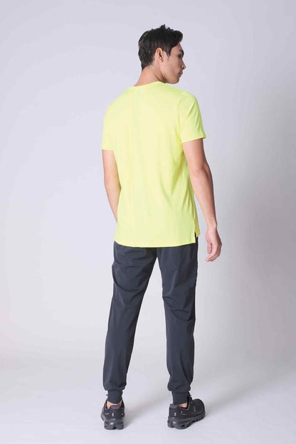 SPJ0254 - 4-way Stretch Back Mesh Active Tee - Neon Yellow