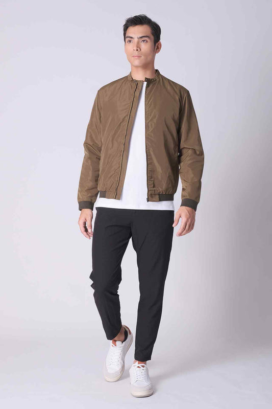 SPO0140 - Sustainable Water Resistant Lightweight Bomber Jacket - Army